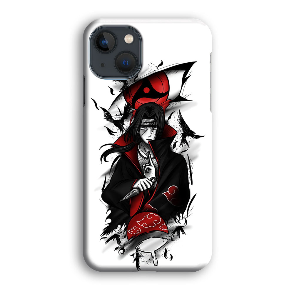 Itachi Uchiha White iPhone 14 Plus Case