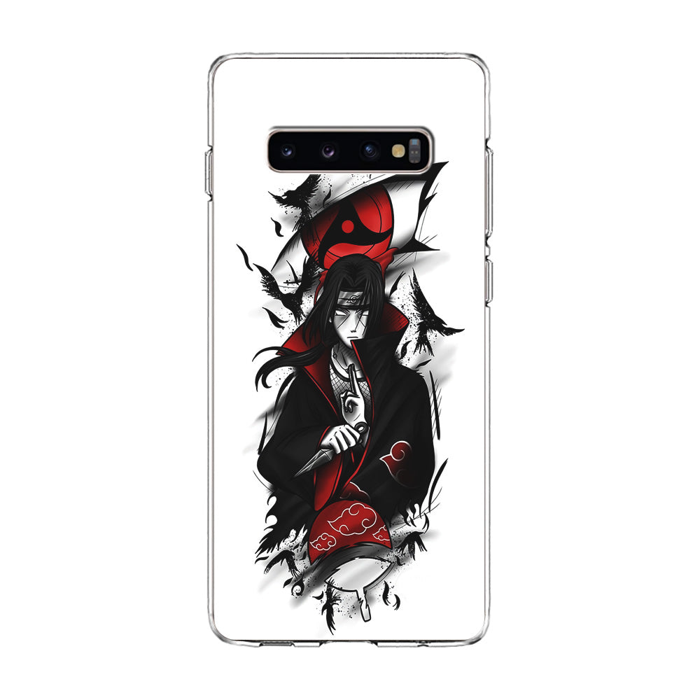 Itachi Uchiha White Samsung Galaxy S10 Plus Case