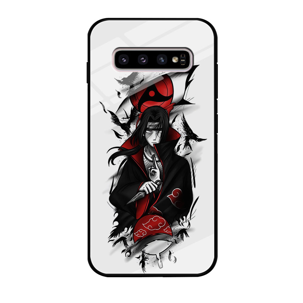 Itachi Uchiha White Samsung Galaxy S10 Plus Case