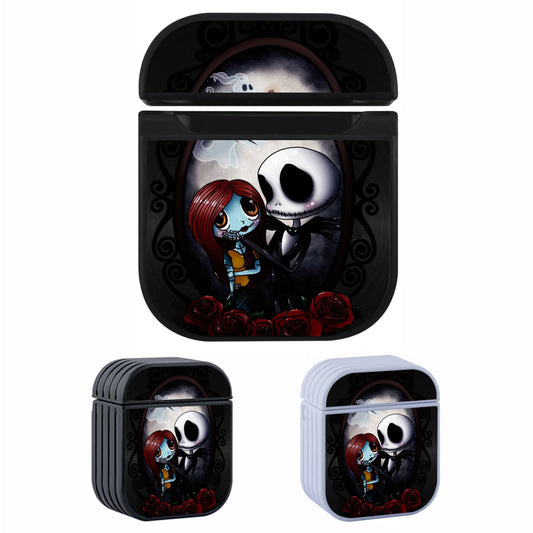 Jack Skellington Fall in Love Hard Plastic Case Cover For Apple Airpods