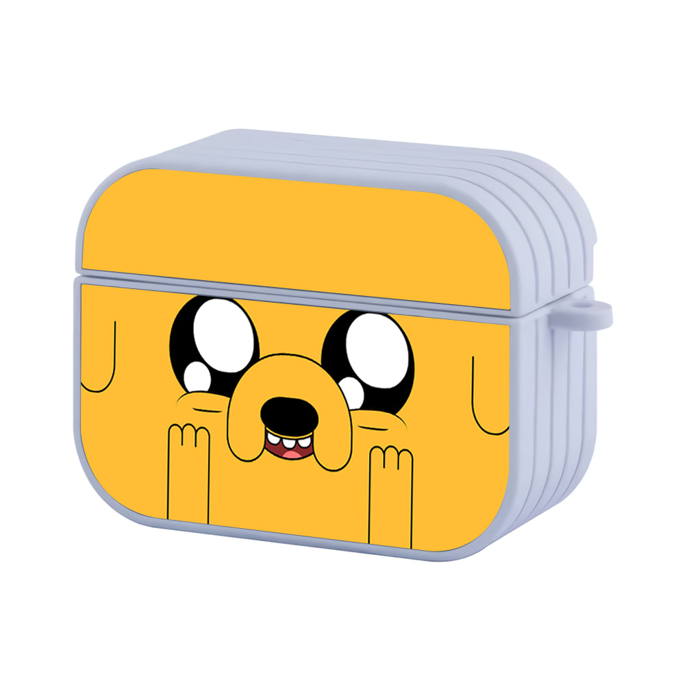 Jake the Dog Face Adventure Time Hard Plastic Case Cover For Apple Airpods Pro