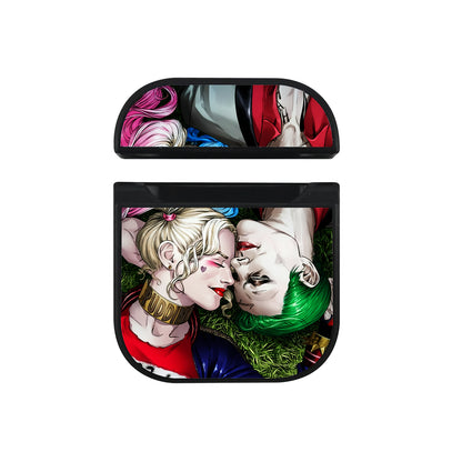 Joker And Harley Quinn Romantic Apple AirPods Case-AirPod Case-Black-Altracase