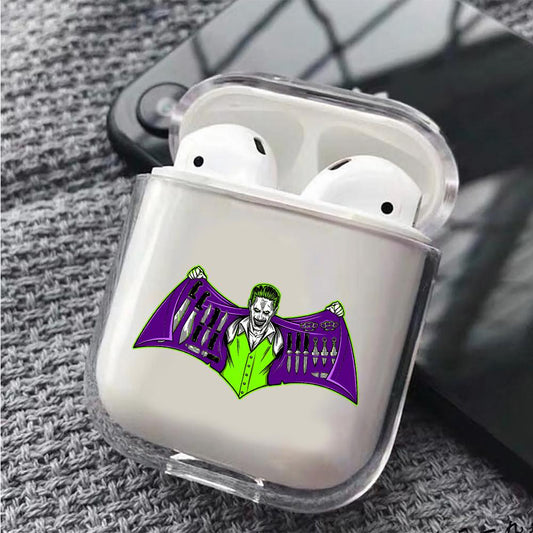 Joker Batman Logo Hard Plastic Protective Clear Case Cover For Apple Airpods-AirPod Case-Altracase