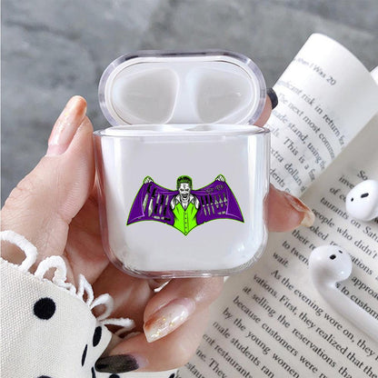 Joker Batman Logo Hard Plastic Protective Clear Case Cover For Apple Airpods-AirPod Case-Altracase