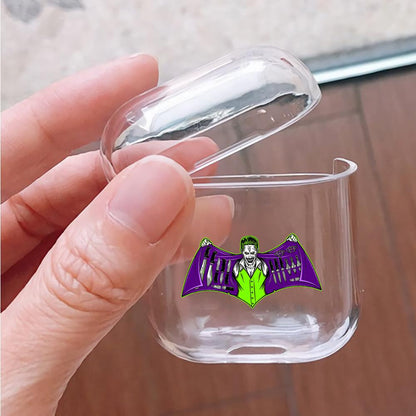 Joker Batman Logo Hard Plastic Protective Clear Case Cover For Apple Airpods-AirPod Case-Altracase