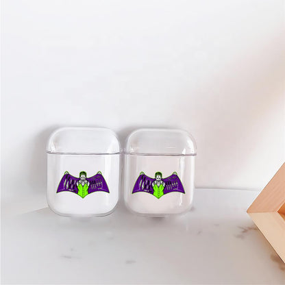 Joker Batman Logo Hard Plastic Protective Clear Case Cover For Apple Airpods-AirPod Case-Altracase
