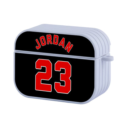 Jordan Jersey Black Hard Plastic Case Cover For Apple Airpods Pro