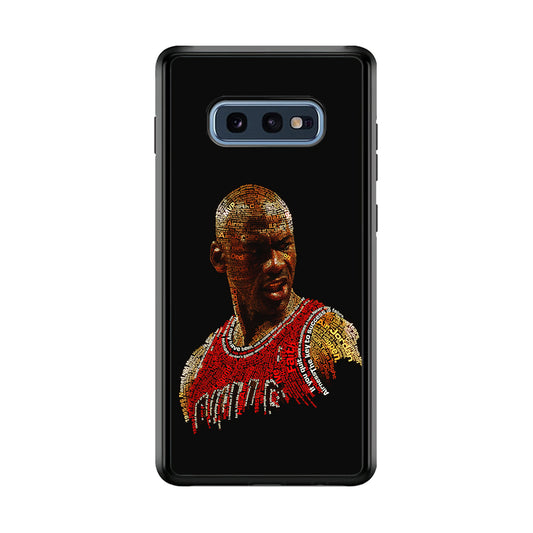 Jordan Typography Art Samsung Galaxy S10E Case