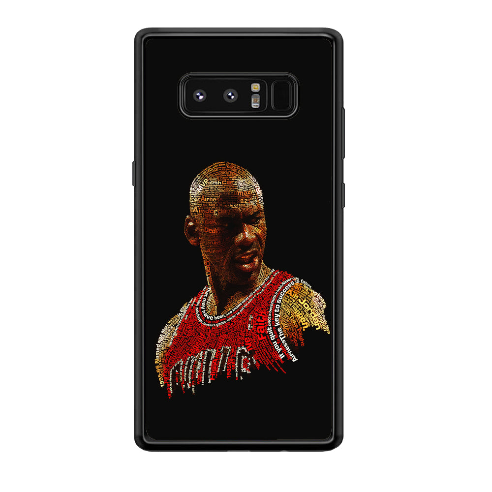 Jordan Typography Art Samsung Galaxy Note 8 Case