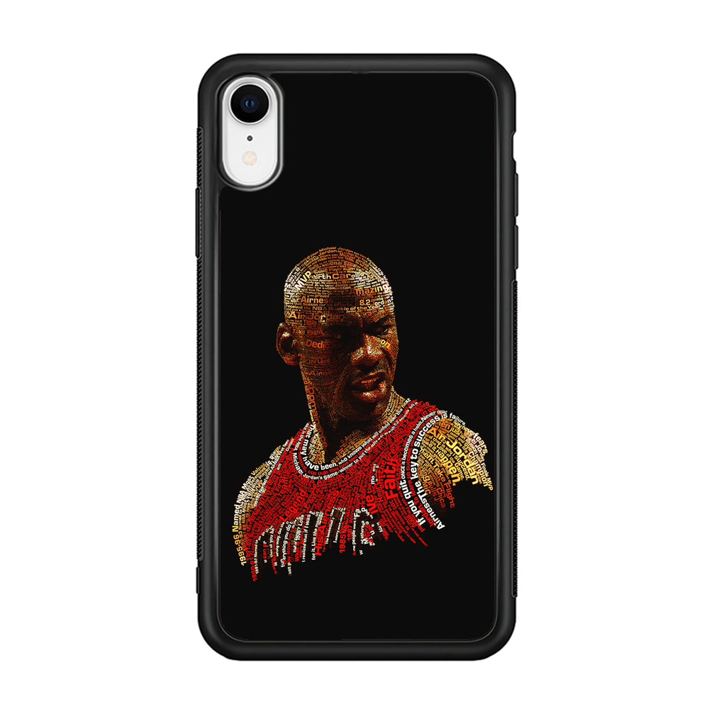 Jordan Typography Art iPhone XR Case