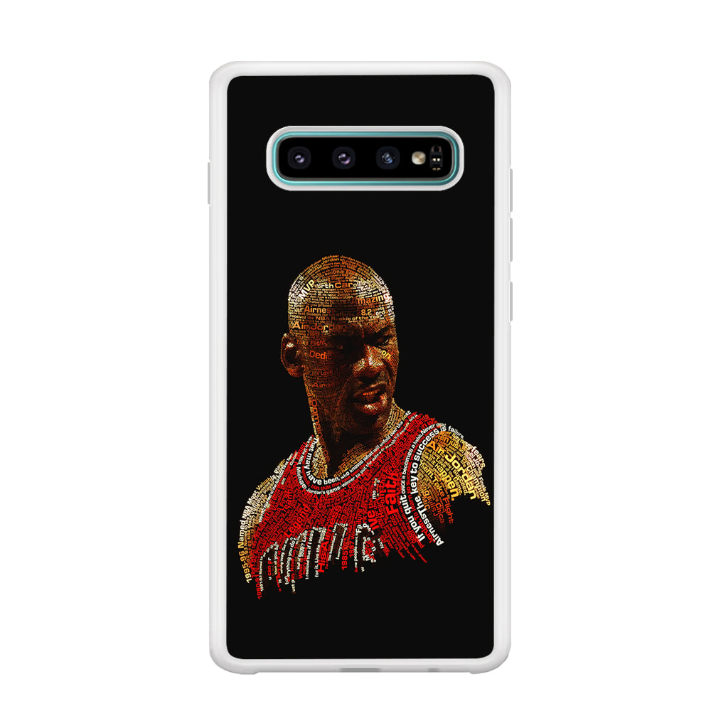 Jordan Typography Art Samsung Galaxy S10 Case