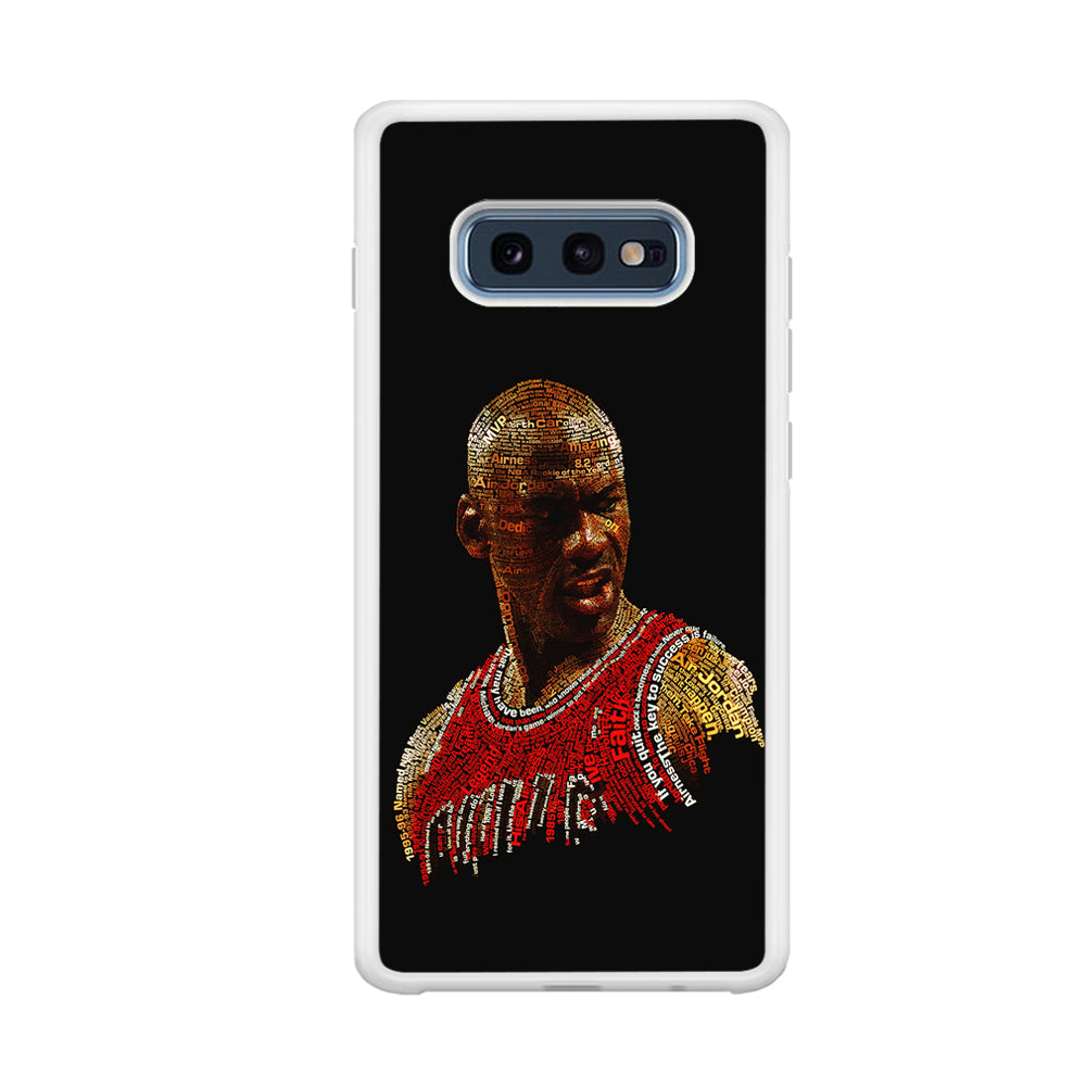 Jordan Typography Art Samsung Galaxy S10E Case