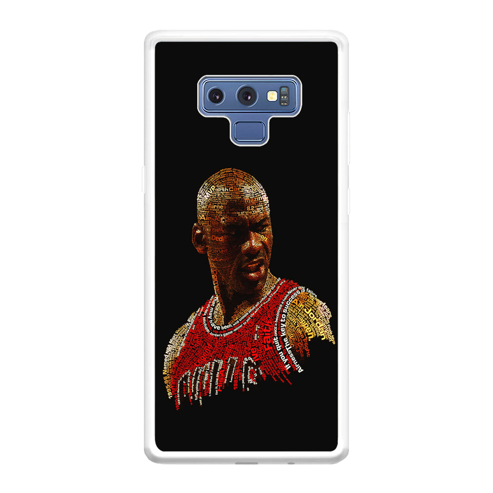 Jordan Typography Art Samsung Galaxy Note 9 Case