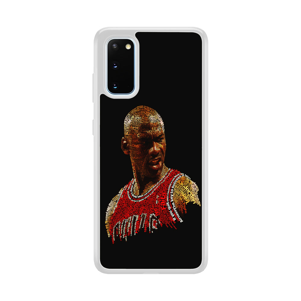 Jordan Typography Art Samsung Galaxy S20 Case