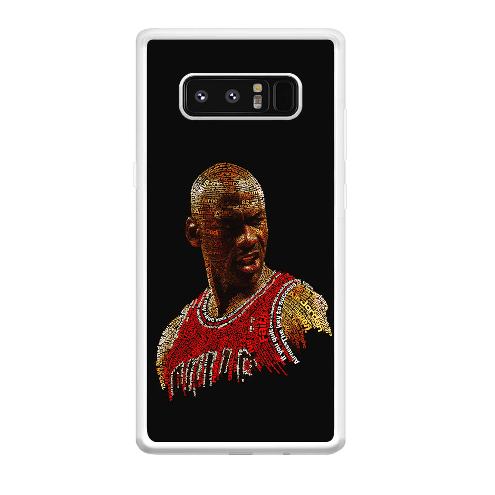 Jordan Typography Art Samsung Galaxy Note 8 Case