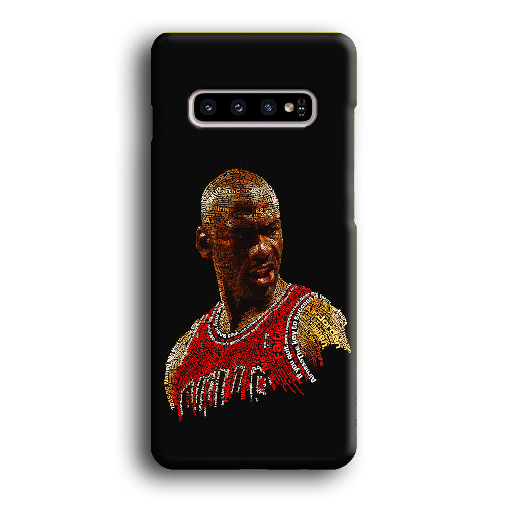 Jordan Typography Art Samsung Galaxy S10 Case