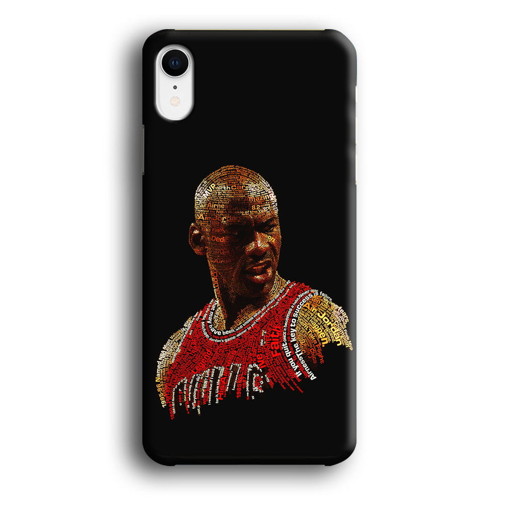 Jordan Typography Art iPhone XR Case