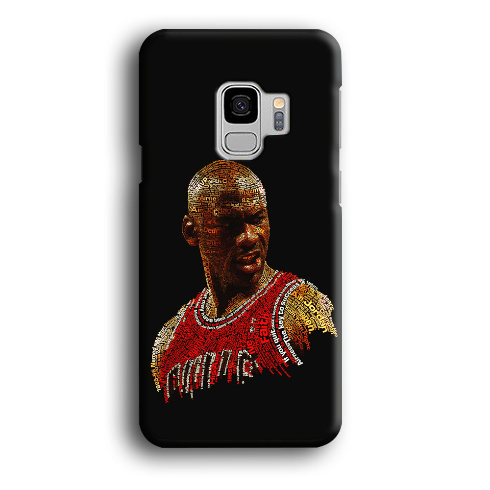 Jordan Typography Art Samsung Galaxy S9 Case