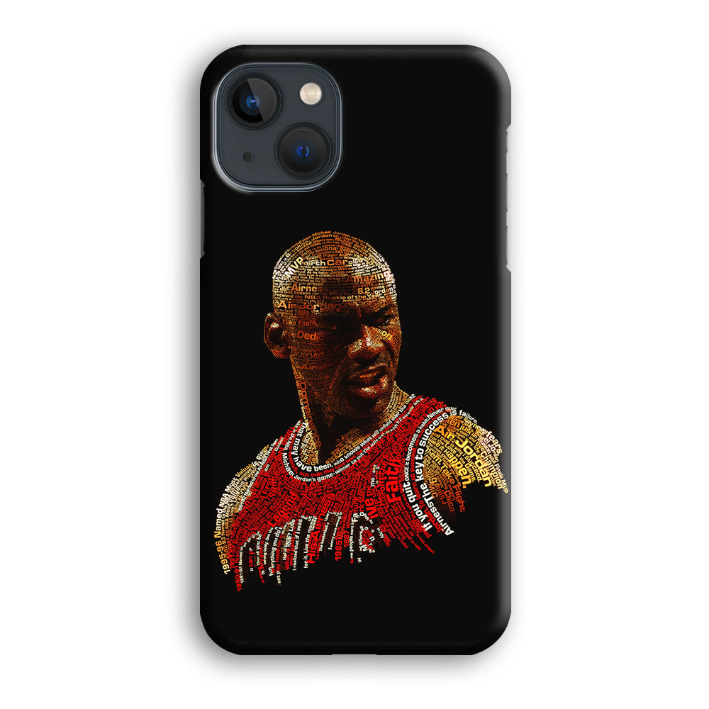 Jordan Typography Art iPhone 14 Plus Case