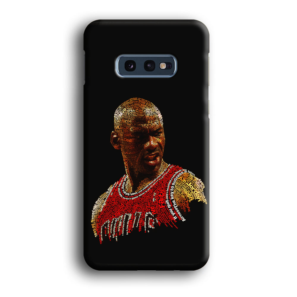 Jordan Typography Art Samsung Galaxy S10E Case