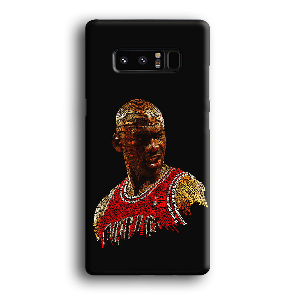 Jordan Typography Art Samsung Galaxy Note 8 Case