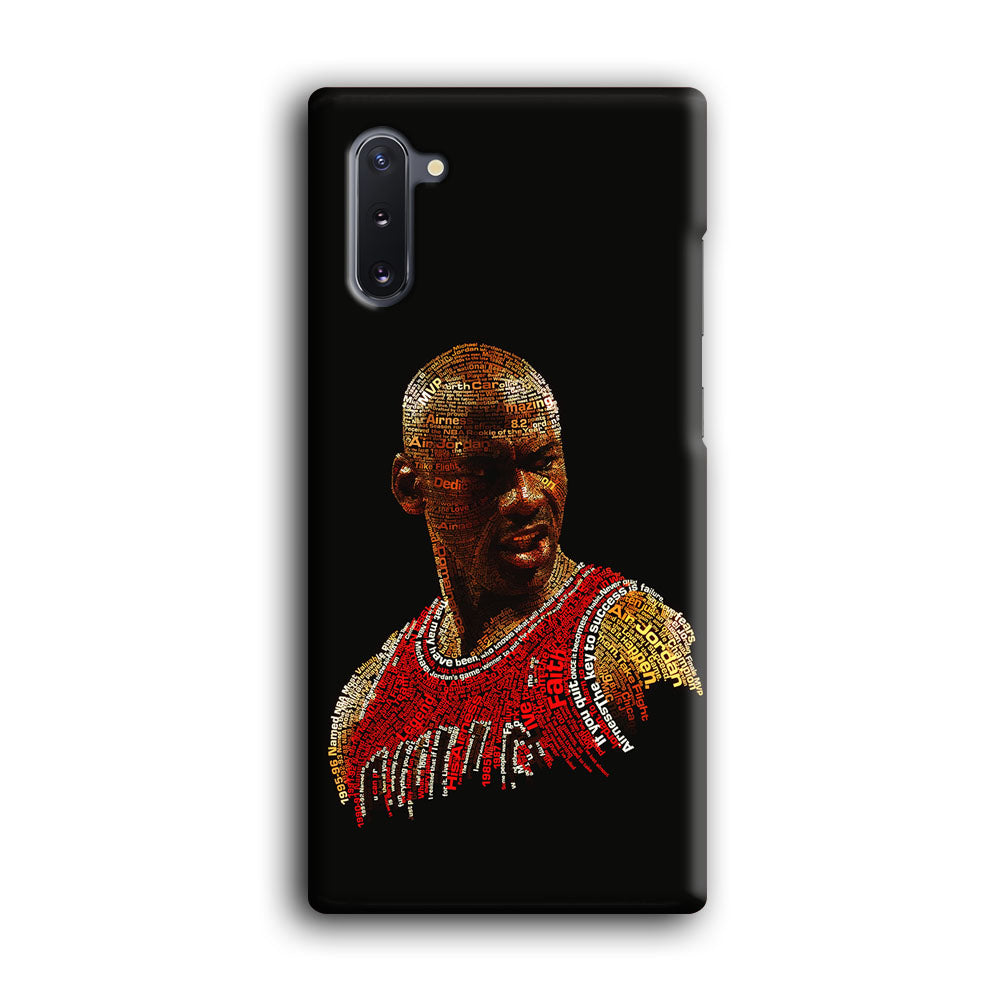 Jordan Typography Art Samsung Galaxy Note 10 Case