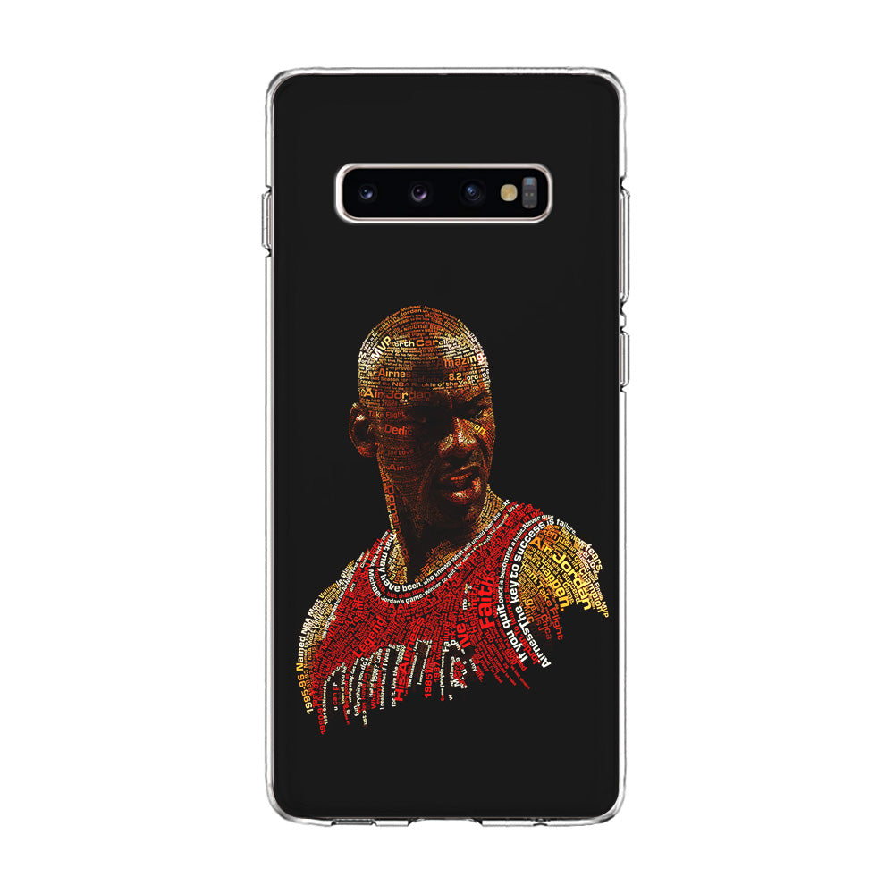 Jordan Typography Art Samsung Galaxy S10 Case