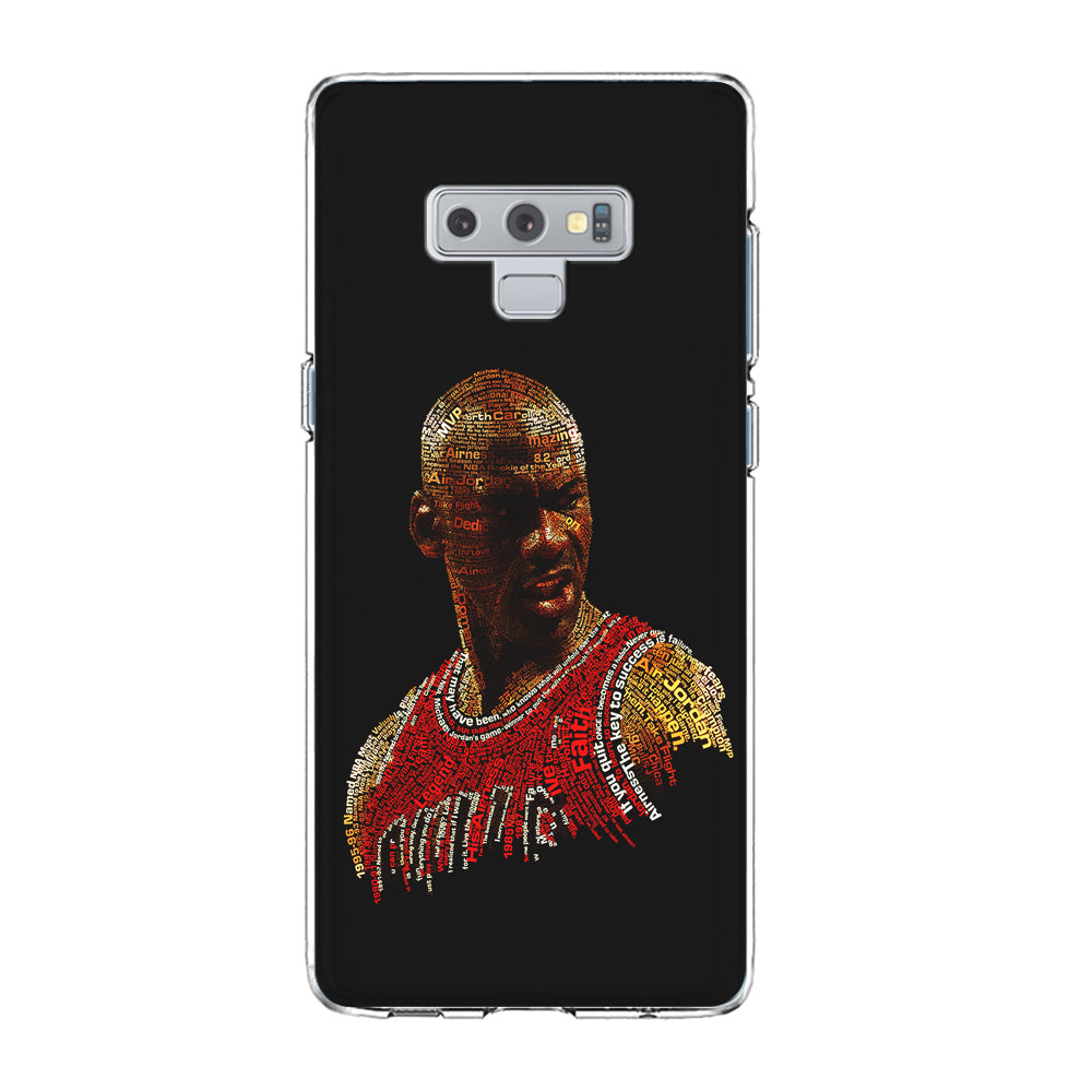 Jordan Typography Art Samsung Galaxy Note 9 Case