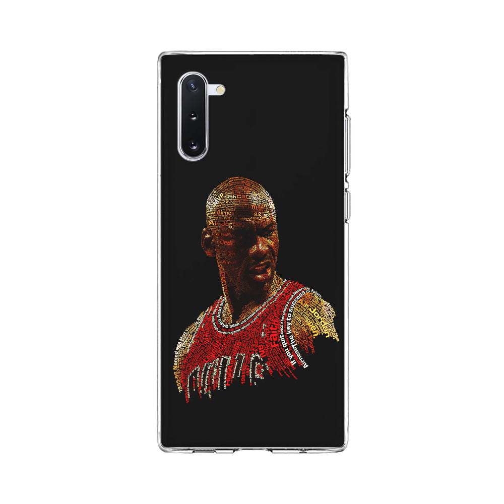 Jordan Typography Art Samsung Galaxy Note 10 Case