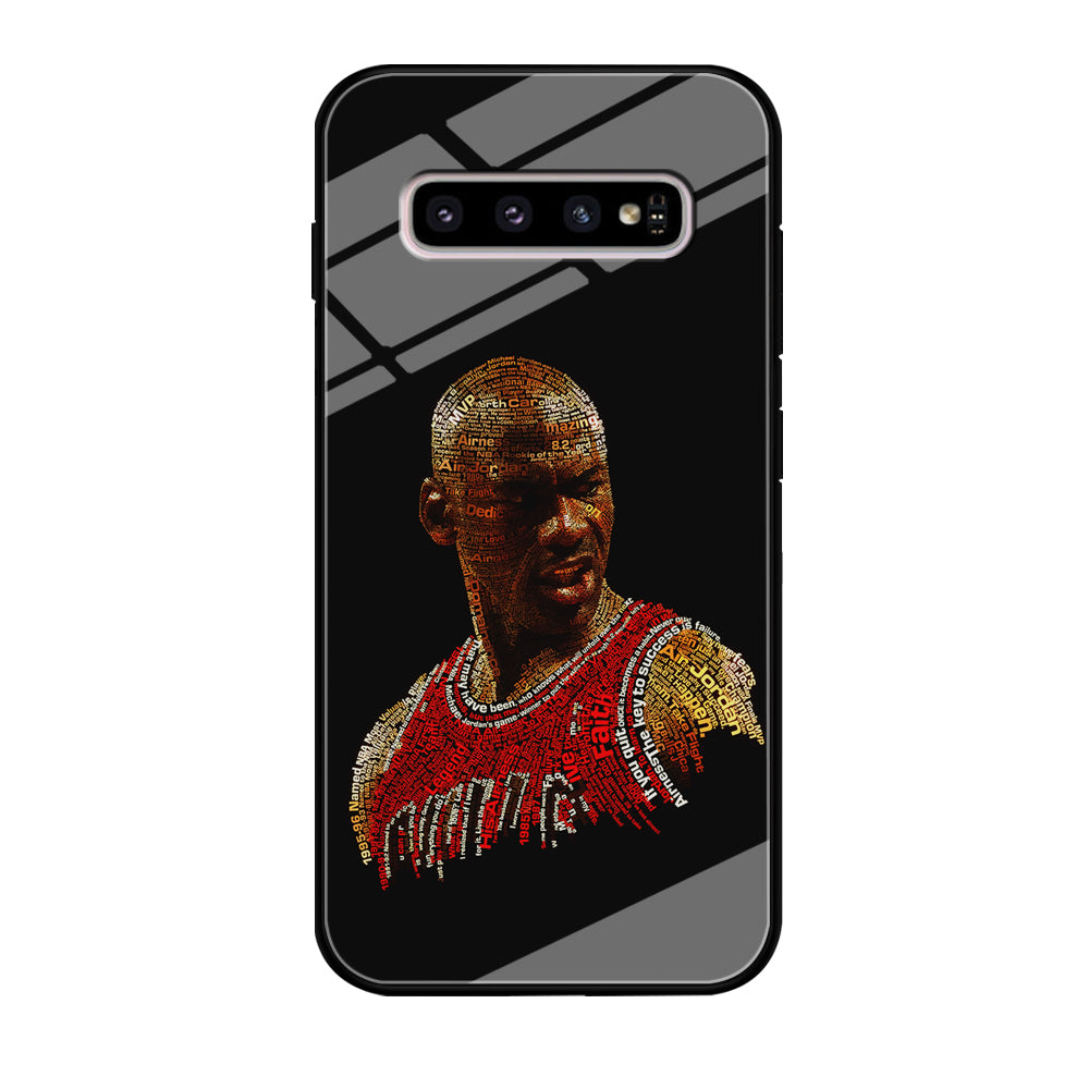 Jordan Typography Art Samsung Galaxy S10 Case