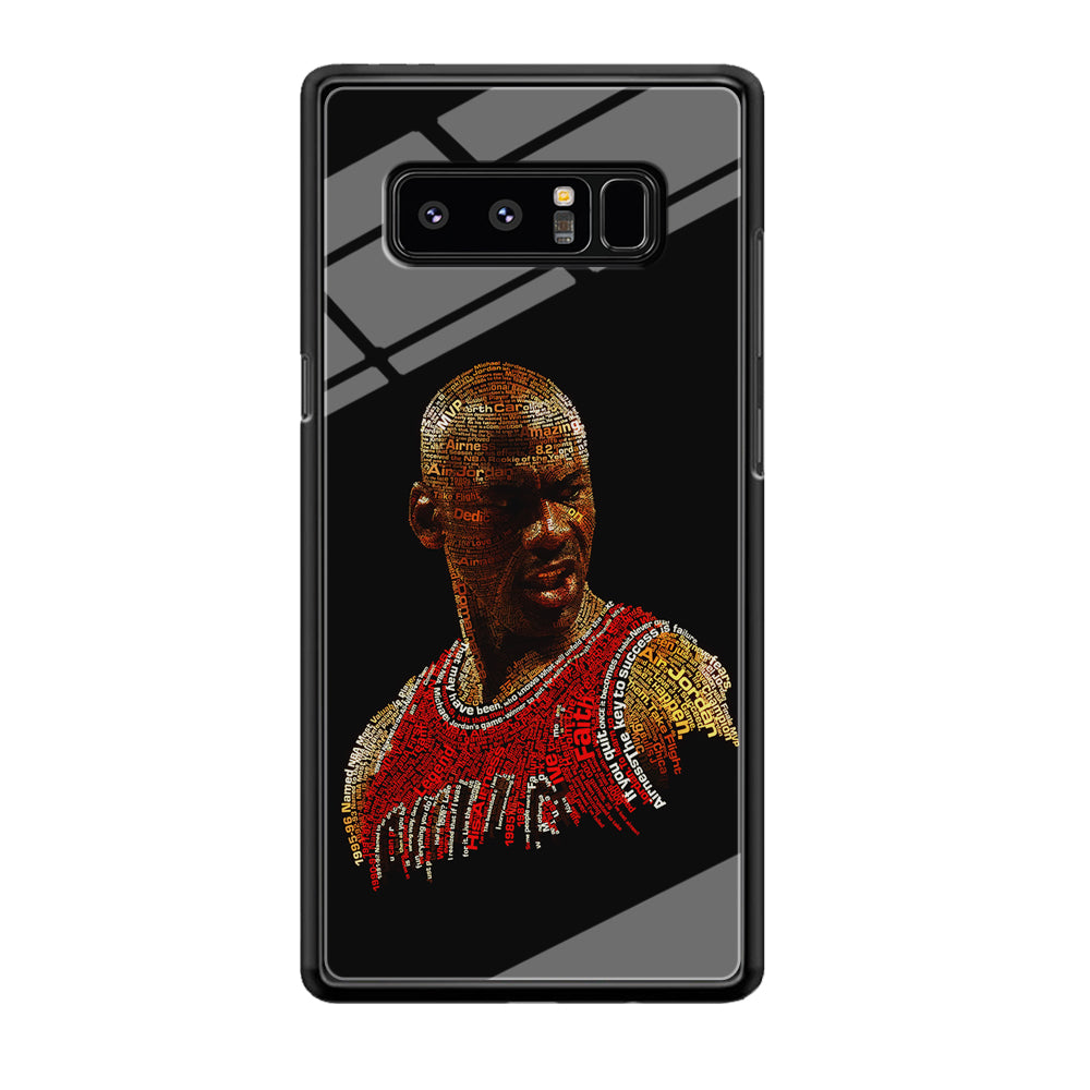 Jordan Typography Art Samsung Galaxy Note 8 Case