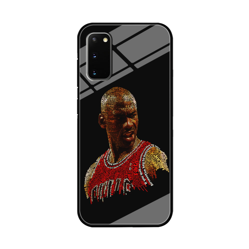 Jordan Typography Art Samsung Galaxy S20 Case