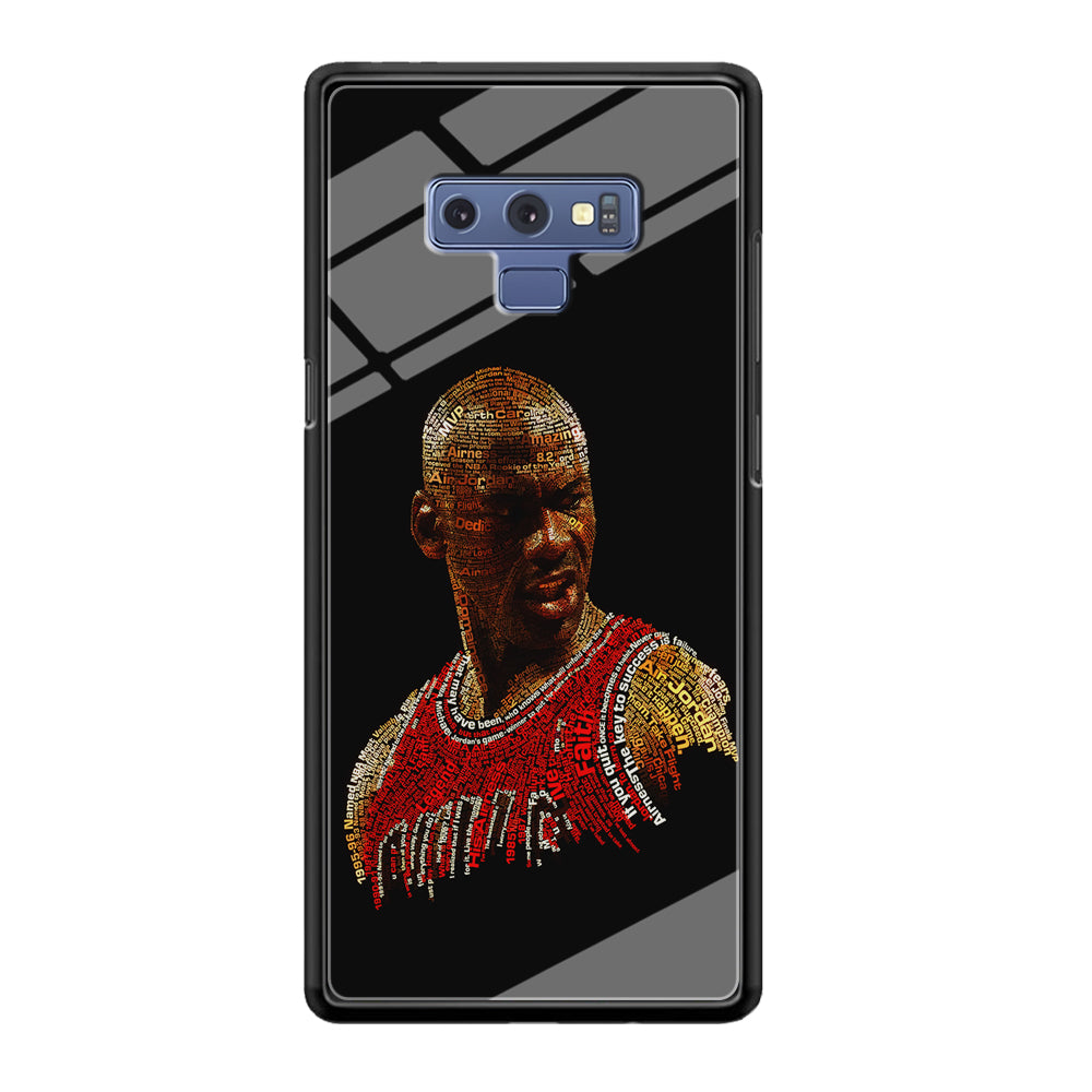 Jordan Typography Art Samsung Galaxy Note 9 Case