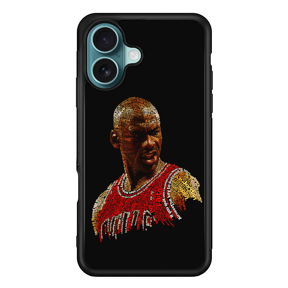Jordan Typography Art iPhone 16 Case - Altracase