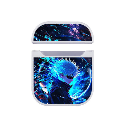 Jujutsu Kaisen Gojo Intimidating Apple AirPods Case-AirPod Case-White-Altracase