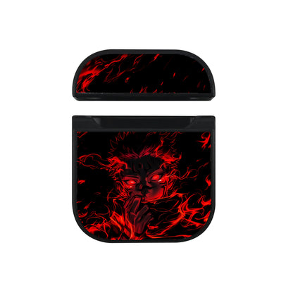 Jujutsu Kaisen Sukuna Red Apple AirPods Case-AirPod Case-Black-Altracase