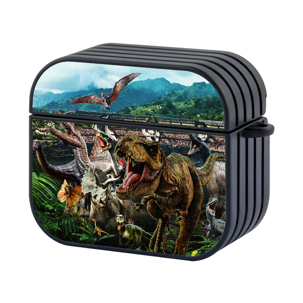 Jurassic World Dinosaur Hard Plastic Case Cover For Apple Airpods 3