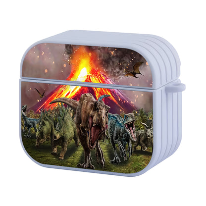 Jurassic World Volcano Eruption Hard Plastic Case Cover For Apple Airpods 3
