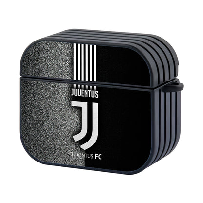 Juventus Logo Black White Hard Plastic Case Cover For Apple Airpods 3