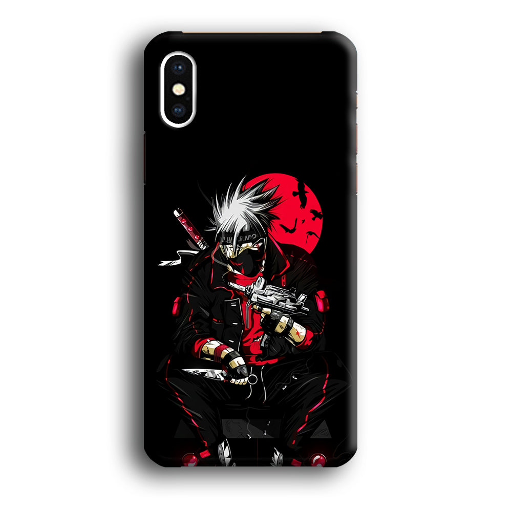 Kakashi Hatake Mafia Style iPhone X Case