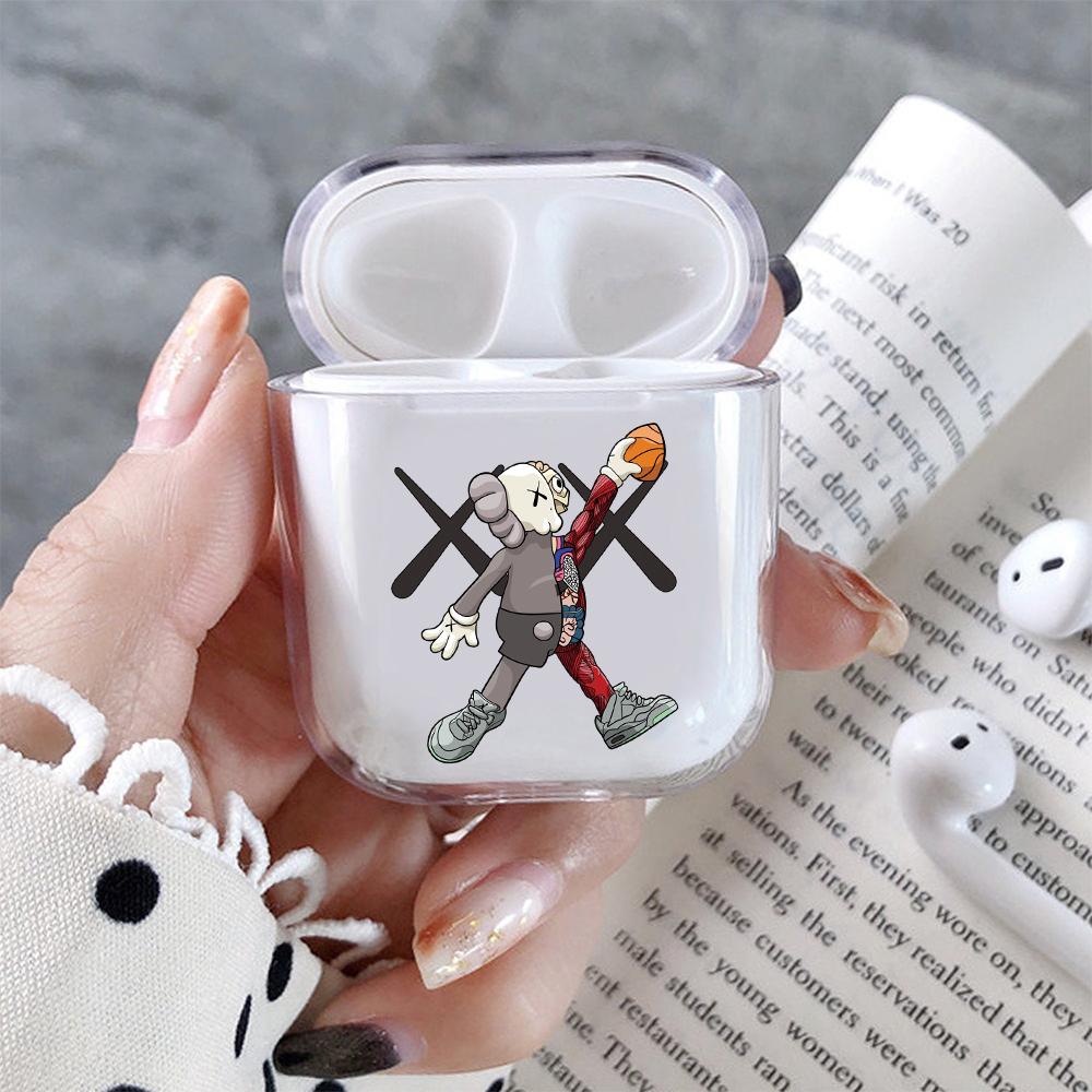 Kaws Play Basketball Hard Plastic Protective Clear Case Cover For Apple Airpods-AirPod Case-Altracase