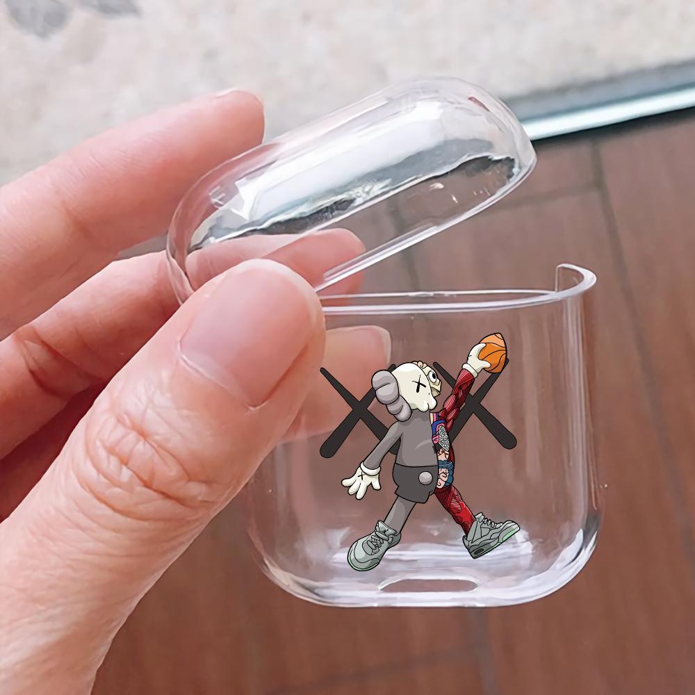Kaws Play Basketball Hard Plastic Protective Clear Case Cover For Apple Airpods-AirPod Case-Altracase