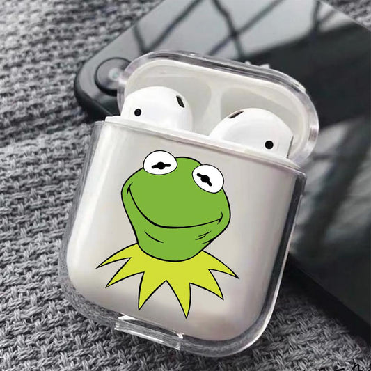 Kermit The Muppets Hard Plastic Protective Clear Case Cover For Apple Airpods-AirPod Case-Altracase