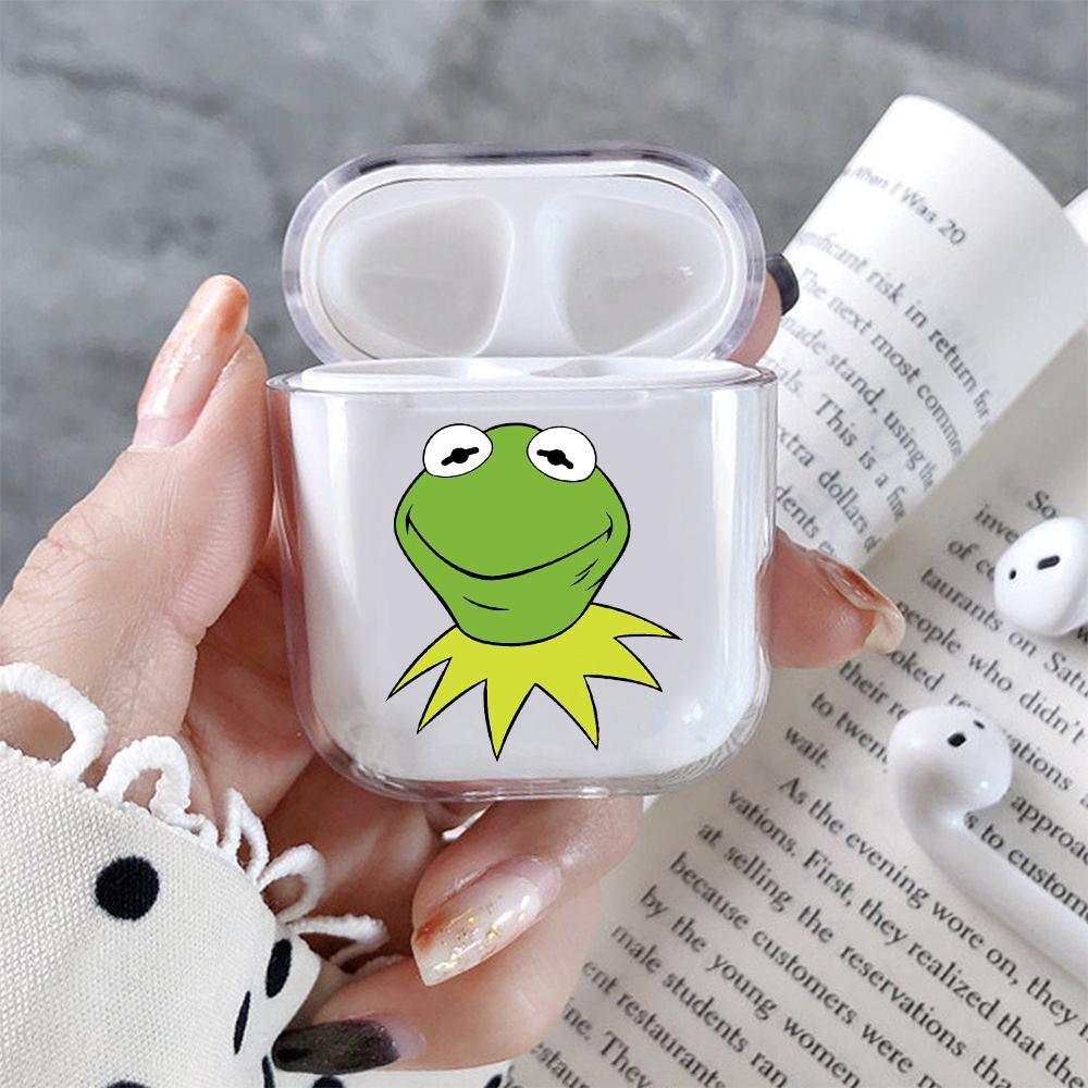 Kermit The Muppets Hard Plastic Protective Clear Case Cover For Apple Airpods-AirPod Case-Altracase