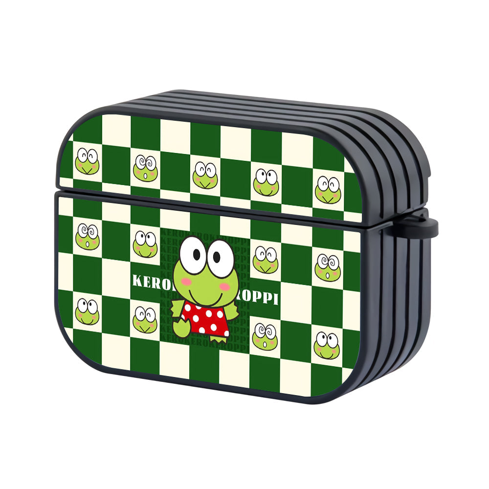 Kero Kero Keroppi Checkered Apple AirPods Pro 3 Case-AirPods Pro 3 Case-Altracase