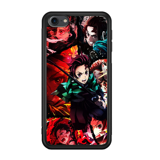 Kimetsu no Yaiba Tanjiro Aesthetic iPod Touch 6 Case-Phone Case-Rubber White (2D Case)-Altracase