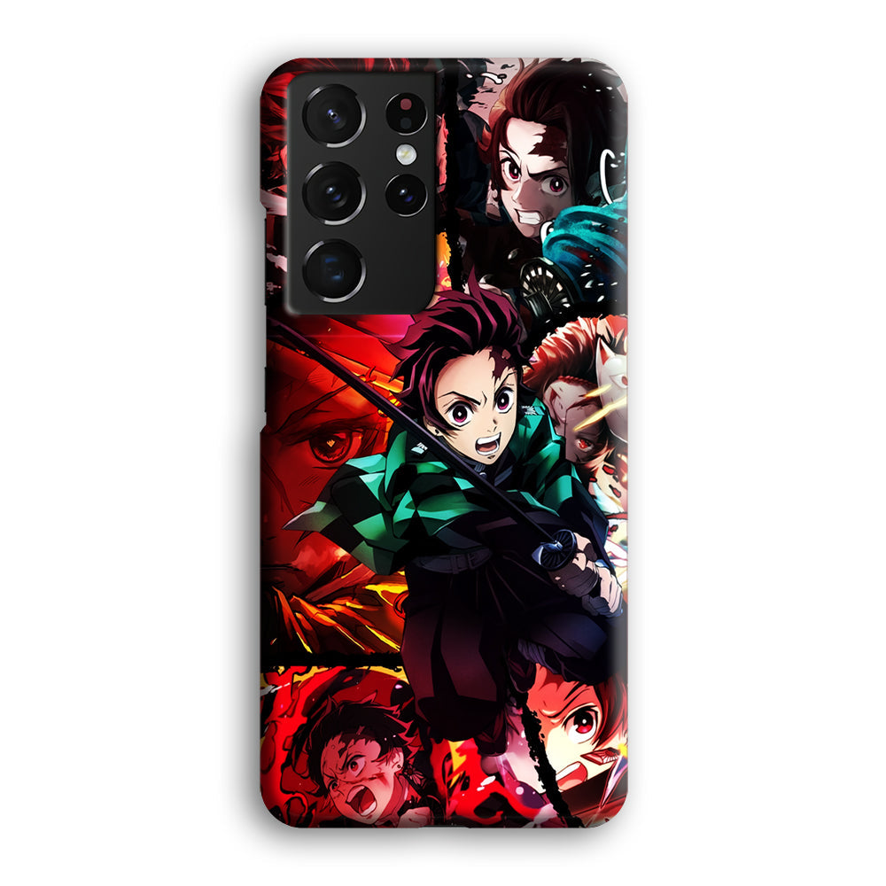 Kimetsu no Yaiba Tanjiro Aesthetic Samsung Galaxy S24 Ultra Case