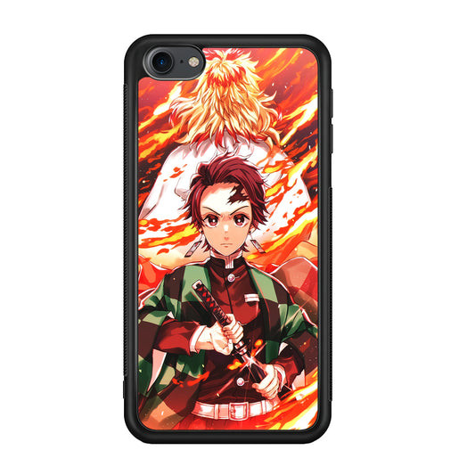 Kimetsu no Yaiba Tanjiro Kamado iPod Touch 6 Case-Phone Case-Rubber White (2D Case)-Altracase