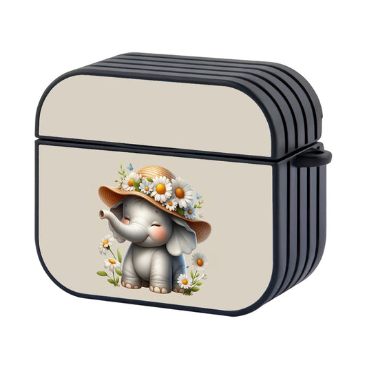 Kind Elephant with Flowers Apple AirPods 4 Case - Altracase