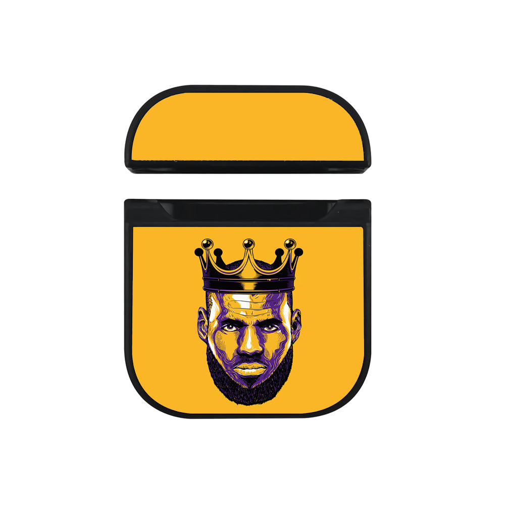 King Lebron James Head Apple AirPods Case-AirPod Case-Black-Altracase